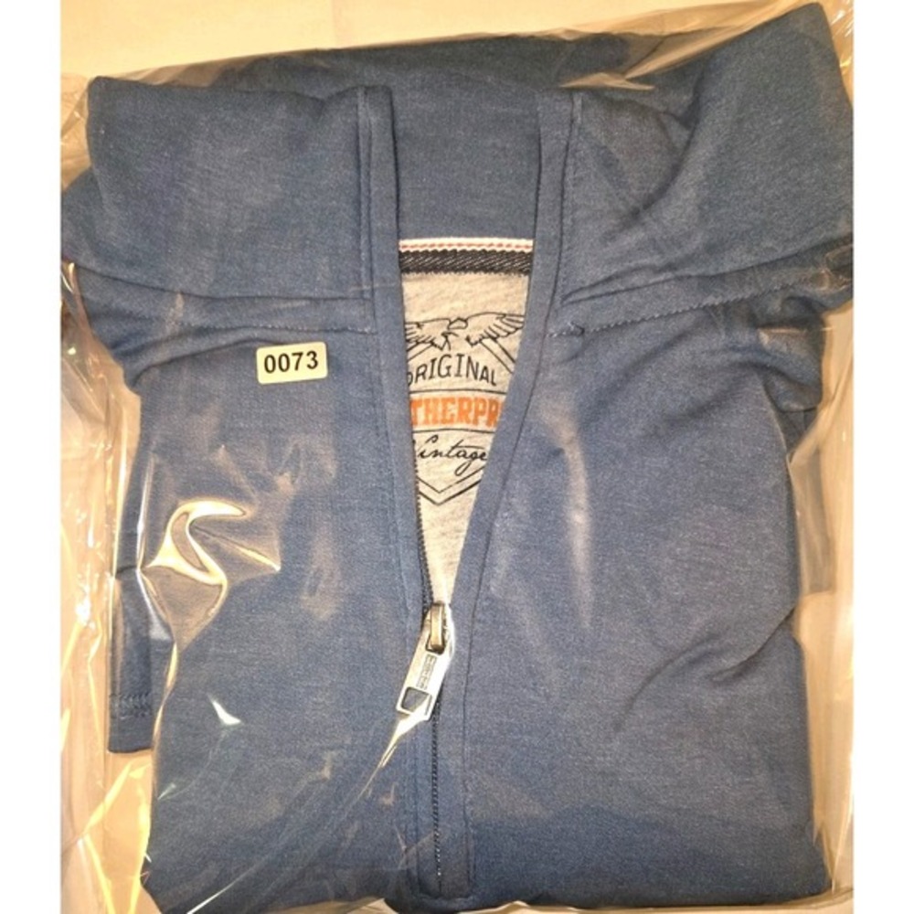 Men's Weatherproof Vintage 1/4 Zip Blue‎ Pullover Sweater Size Large EUC